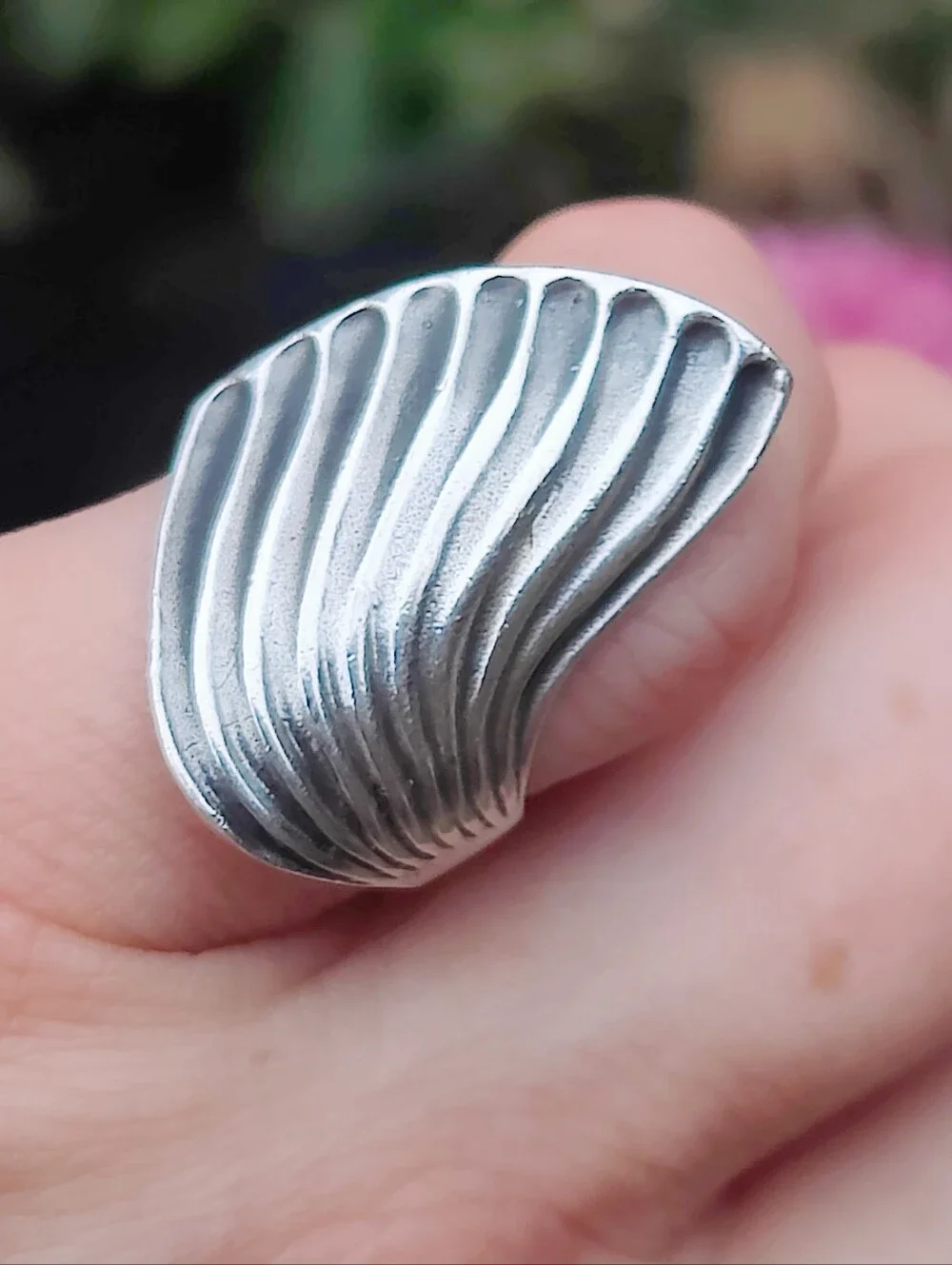 Vintage Sterling Silver Danish Artisan Made Ring